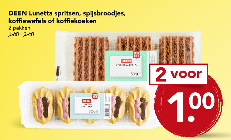 Deen Huismerk   koek, wafels folder aanbieding bij  Deen - details