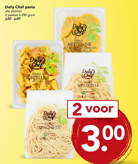 Daily Chef   ravioli, pasta folder aanbieding bij  Deen - details