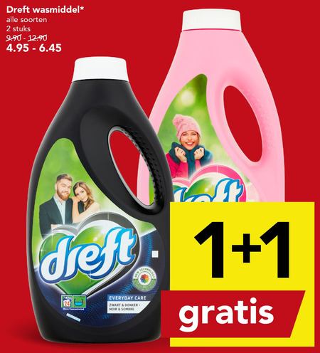 Dreft   wasmiddel folder aanbieding bij  Deen - details