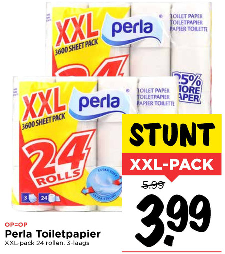 Perla   toiletpapier folder aanbieding bij  Vomar - details