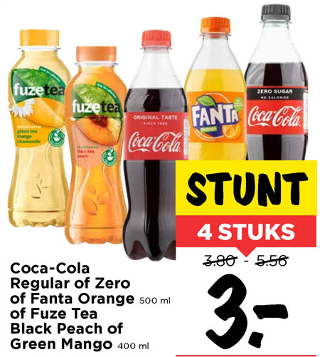 Fanta   ice tea, frisdrank folder aanbieding bij  Vomar - details