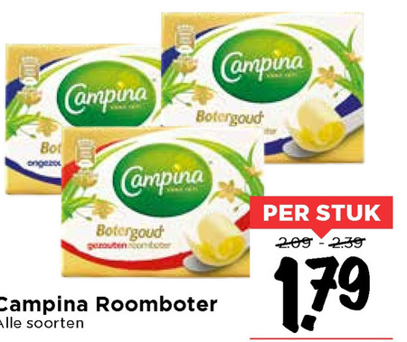 Campina   roomboter folder aanbieding bij  Vomar - details