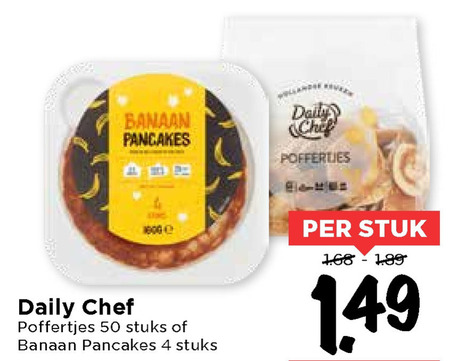 Daily Chef   poffertjes, pannenkoek folder aanbieding bij  Vomar - details