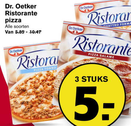 Dr Oetker   diepvriespizza folder aanbieding bij  Hoogvliet - details