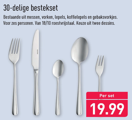 bestekset folder aanbieding Aldi details