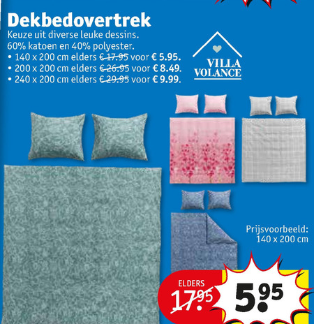 dekbedovertrek folder aanbieding Kruidvat -