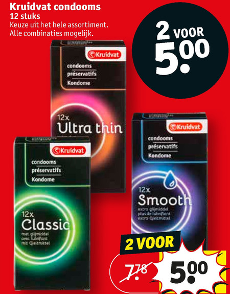 Kruidvat Huismerk   erotiek, condooms folder aanbieding bij  Kruidvat - details