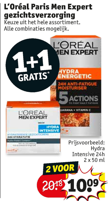 L Oreal Men Expert gezichtsverzorging folder bij Kruidvat -