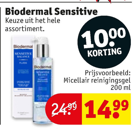 Biodermal   gezichtsreiniging, gezichtsverzorging folder aanbieding bij  Kruidvat - details