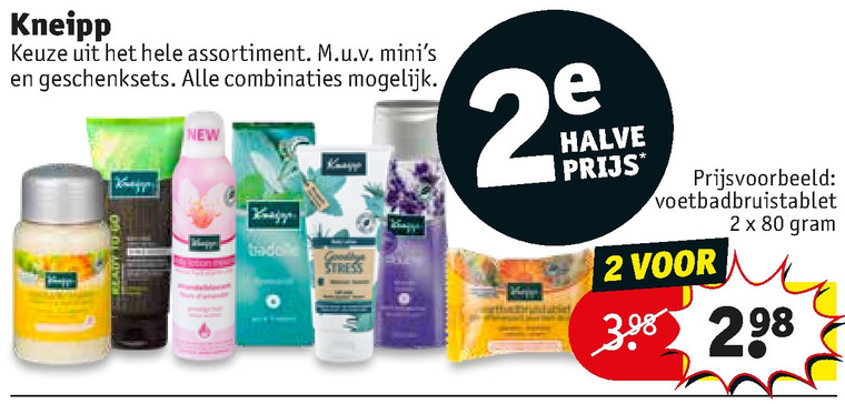 Kneipp   huidolie, huidverzorging folder aanbieding bij  Kruidvat - details