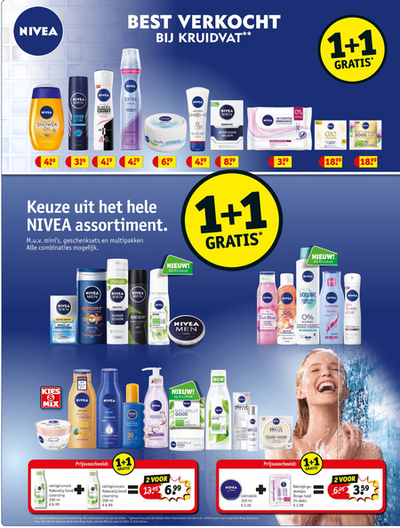 Nivea   scheerschuim, douchegel folder aanbieding bij  Kruidvat - details