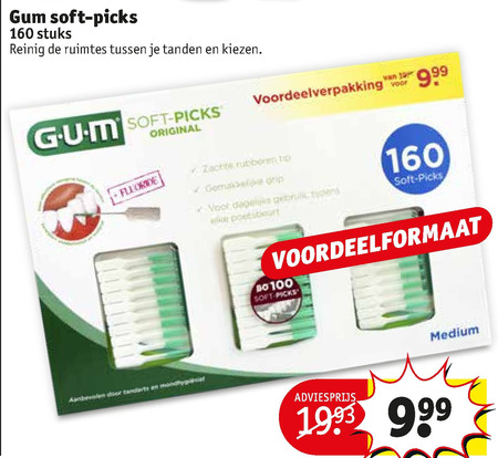 G.U.M.   interdentale ragers, tandenstokers folder aanbieding bij  Kruidvat - details