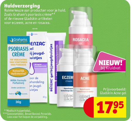 Benzac   huidverzorging, huidirritatie folder aanbieding bij  Kruidvat - details