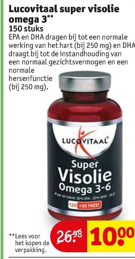 Lucovitaal   visolie folder aanbieding bij  Kruidvat - details