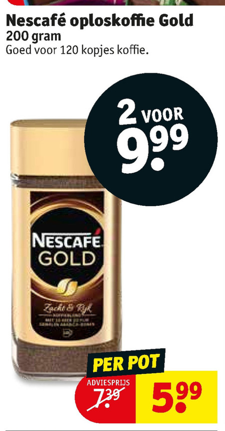 Nescafe   oploskoffie folder aanbieding bij  Kruidvat - details