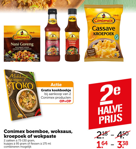 Conimex   kroepoek, woksaus folder aanbieding bij  Coop - details