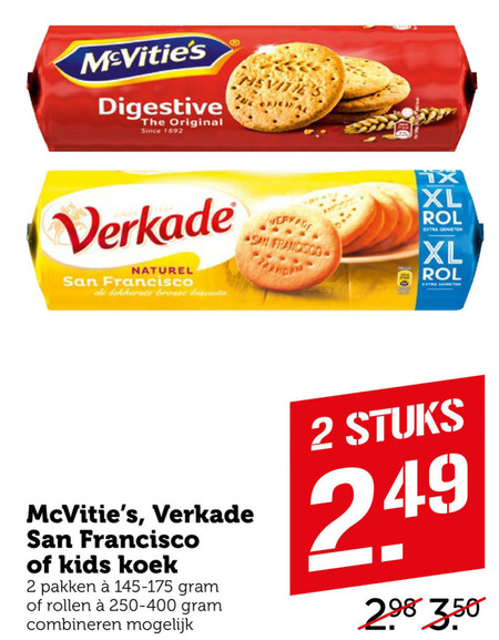 McVities   biscuits, kinderbiscuit folder aanbieding bij  Coop - details