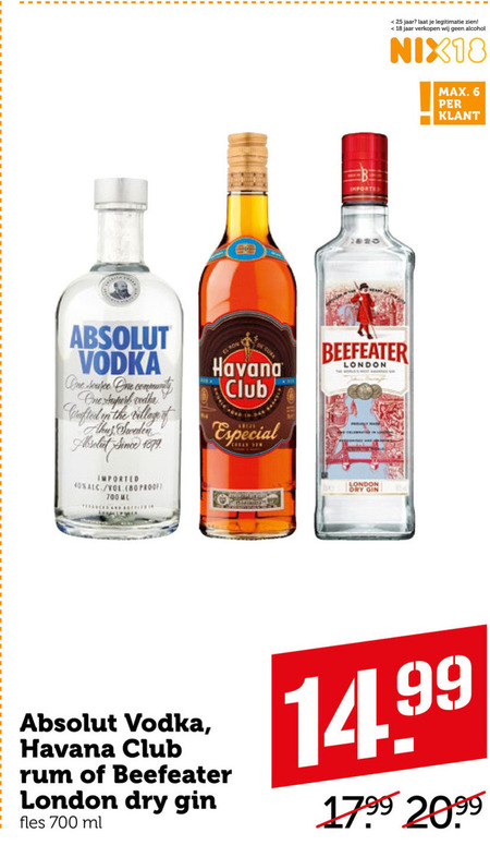 Beefeater   rum, wodka folder aanbieding bij  Coop - details