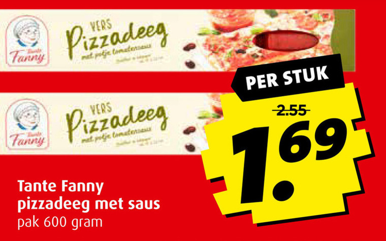 Tante Fanny   pizzadeeg folder aanbieding bij  Boni - details