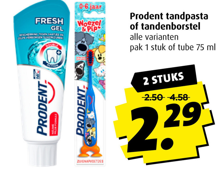 Prodent   tandpasta, tandenborstel folder aanbieding bij  Boni - details