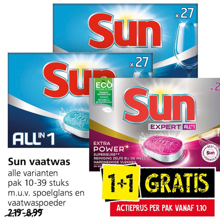 Sun   vaatwasmiddel folder aanbieding bij  Jan Linders - details