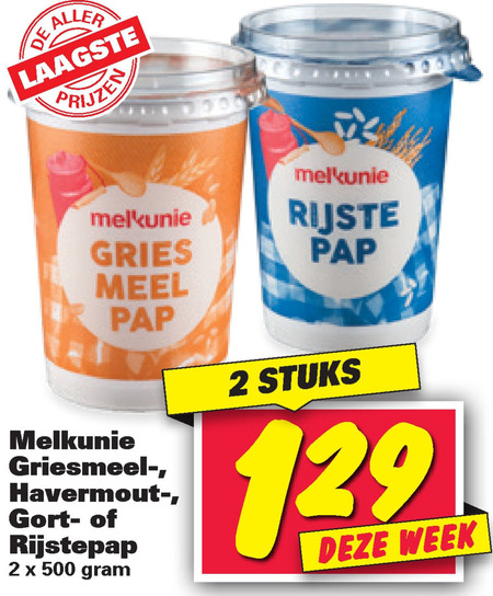 Melkunie   pap folder aanbieding bij  Nettorama - details