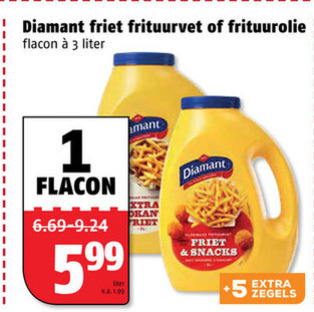 Diamant   frituurvet, frituurolie folder aanbieding bij  Poiesz - details