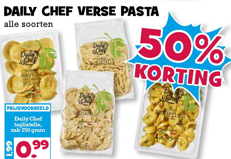 Daily Chef   spaghetti, pasta folder aanbieding bij  Boons Markt - details