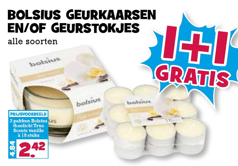 Bolsius   geurkaars, luchtverfrisser folder aanbieding bij  Boons Markt - details