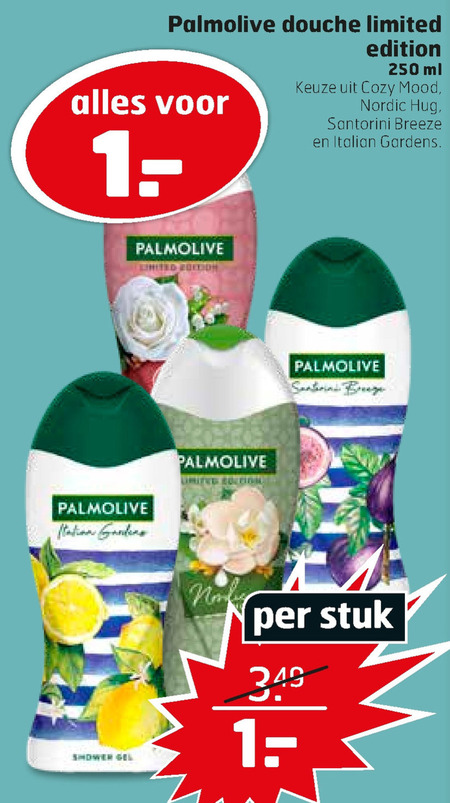 Palmolive   douchegel folder aanbieding bij  Trekpleister - details