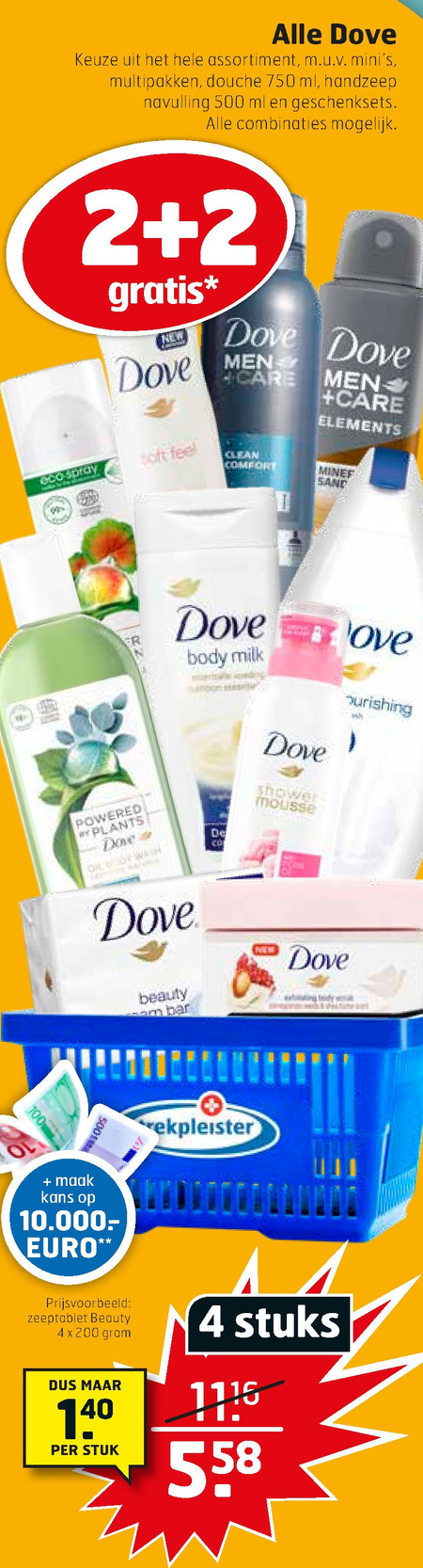 Dove   handzeep, deodorant folder aanbieding bij  Trekpleister - details