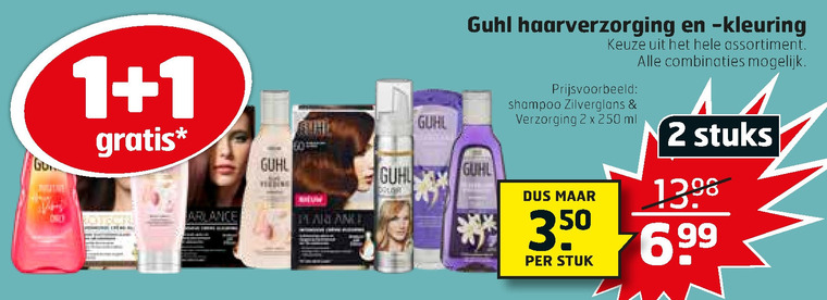 Guhl   haarkleuring, shampoo folder aanbieding bij  Trekpleister - details