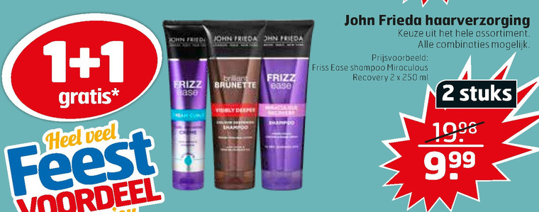 John Frieda   shampoo, haarverzorging folder aanbieding bij  Trekpleister - details