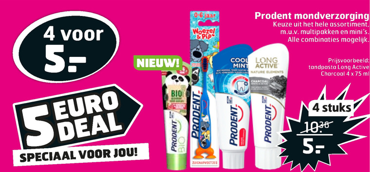 Prodent   tandenborstel, tandpasta folder aanbieding bij  Trekpleister - details