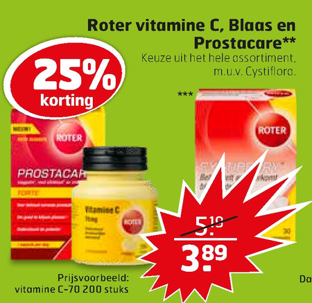 Roter   voedingssupplement folder aanbieding bij  Trekpleister - details