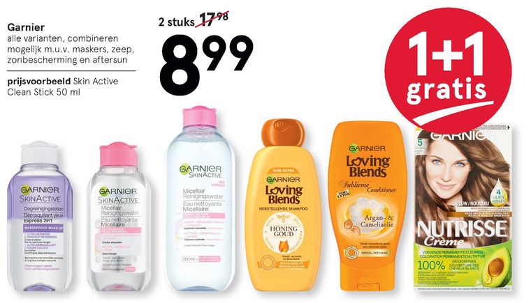 Garnier Loving Blends   dagcreme, haarkleuring folder aanbieding bij  Etos - details