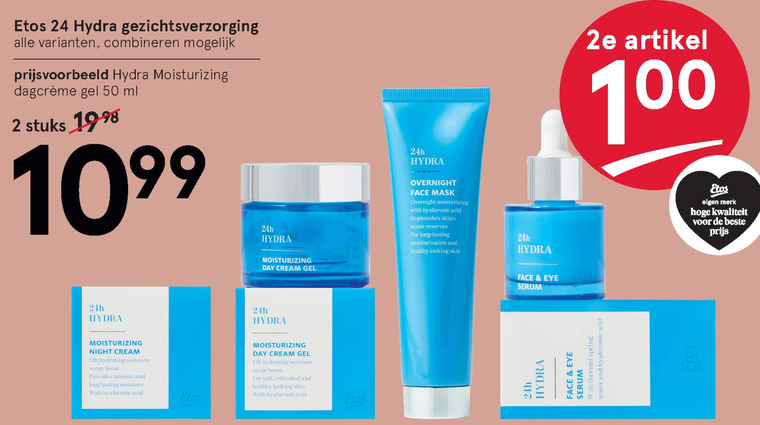 Etos Huismerk   dagcreme, gezichtsreiniging folder aanbieding bij  Etos - details