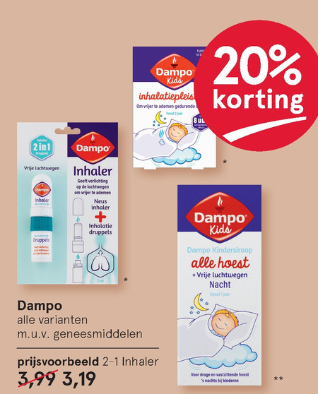 Dampo   huisapotheek folder aanbieding bij  Etos - details