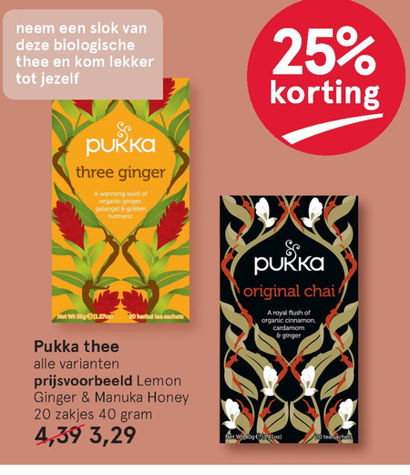 Pukka   thee folder aanbieding bij  Etos - details