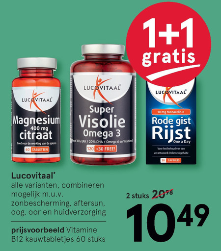 Lucovitaal   visolie, voedingssupplement folder aanbieding bij  Etos - details