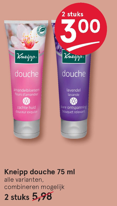 Kneipp   douchegel folder aanbieding bij  Etos - details