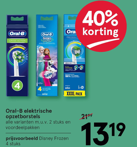 Braun Oral-B   opzetborstel folder aanbieding bij  Etos - details