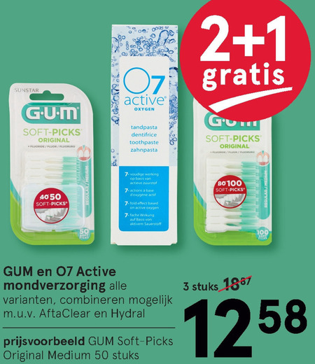 G.U.M.   interdentale ragers, mondwater folder aanbieding bij  Etos - details