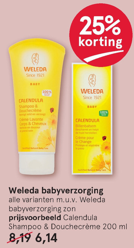 duim affix bioscoop Weleda babyverzorging, babyshampoo folder aanbieding bij Etos - details