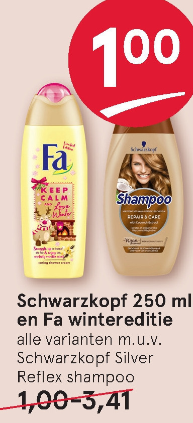 Schwarzkopf   shampoo, douchegel folder aanbieding bij  Etos - details