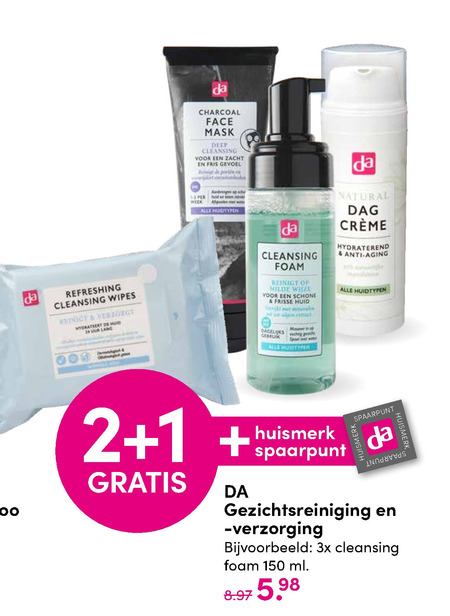 DA Huismerk   gezichtsverzorging, nachtcreme folder aanbieding bij  DA - details