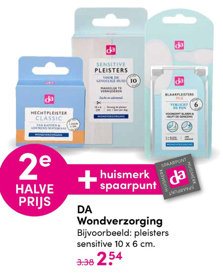 DA Huismerk   wondverzorging, blaarpleisters folder aanbieding bij  DA - details