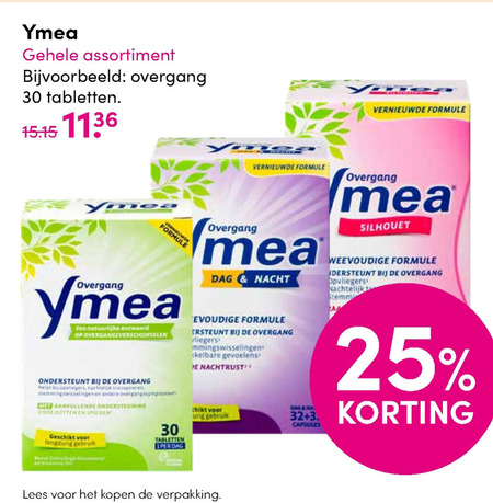 Ymea   voedingssupplement folder aanbieding bij  DA - details