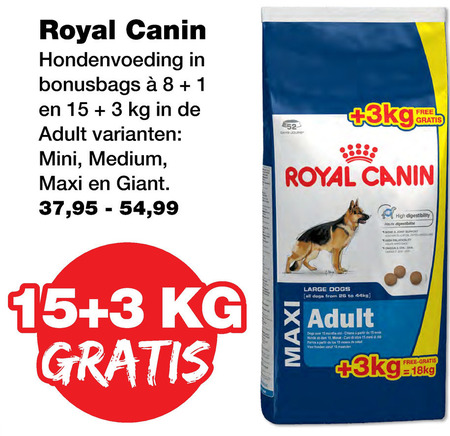 pint Encommium Ambitieus Royal Canin hondenvoer folder aanbieding bij Jumper - details