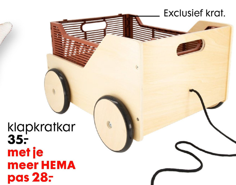 Hema huismerk blokkenkar folder aanbieding bij Hema details Hema huismerk houten trein folder aanbieding bij Hema details